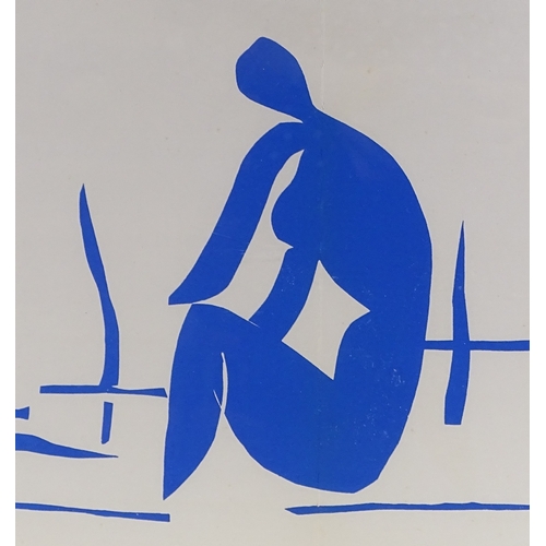 1350 - Henri Matisse, lithograph of a cut-out, Baigneuse dans les Roseaux, published by Verve 1950s, 14