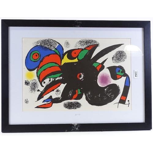 1354 - Joan Miro, lithograph, 