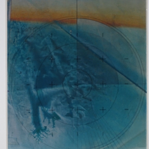 1359 - Peter Kalkhof (1933 - 2014), mixed media on paper, from the air, 1979, title verso, 14