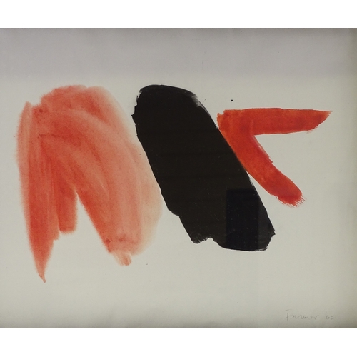 1360 - Bernard Farmer (1919 - 2002), watercolour, abstract composition, 1962, signed 13