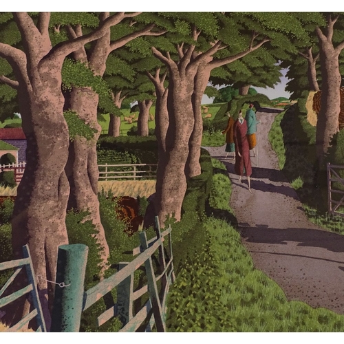 1384 - Simon Palmer, colour screen print, the sisters went there separate ways, signed in pencil, image 16