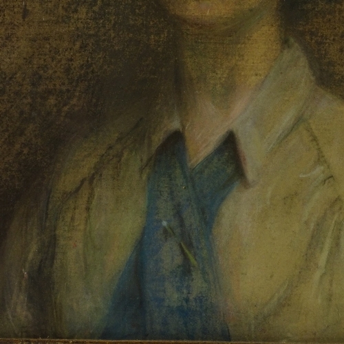 1409 - Alexina Macritchie (fl. 1885 - 1932), coloured pastels on canvas, portrait of a woman, 24