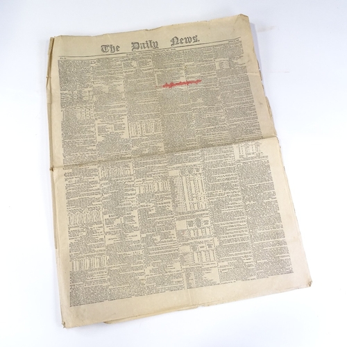 77 - Charles Dickens, The Daily News Number One, London (William Bradbury) Wednesday 21st January 1846, b... 