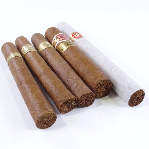 68 - 5 cigars, 3 Por Larranaga Petit Coronas, 1 Romeo Y Juliette Short Churchill, 1 Fonseca No. 1 (5)