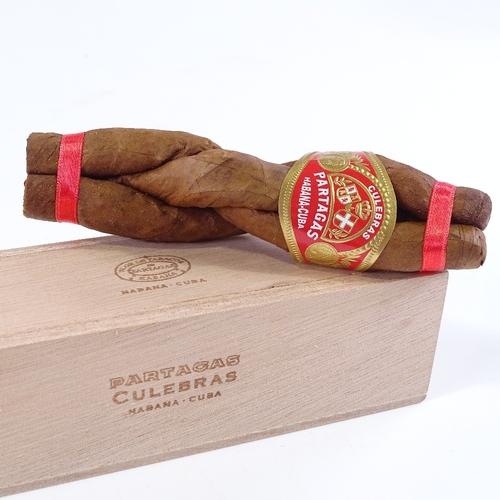 70 - Full box of 9 Partagas Culebras cigars, plus another box of 2 Culebras