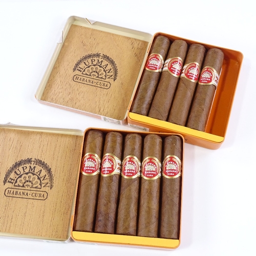 74 - 2 boxes containing H. Upmann Half Corona cigars, 5 and 4 (9)