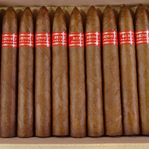 76 - Box of Partagas Serie P No. 2 cigars, May 2016, containing 12 cigars