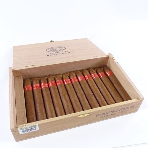 76 - Box of Partagas Serie P No. 2 cigars, May 2016, containing 12 cigars