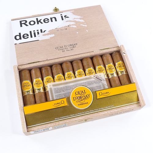 91 - Full box of Quai D'Orsay No. 50 cigars (10)