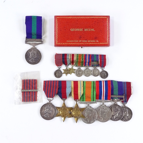 100 - A rare and important double George Medal group, awarded to Flight Lieut George Henderson GM (19/6/19... 