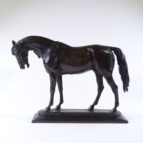 118 - Alexander Phimister Proctor (American - 1862 - 1950), bronze sculpture, Arabian stallion, length 45c... 