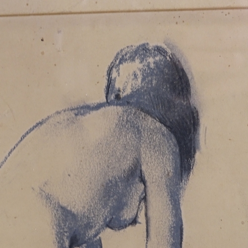 1370 - William Dring, crayon, female nude, signed and dated 1938, 12