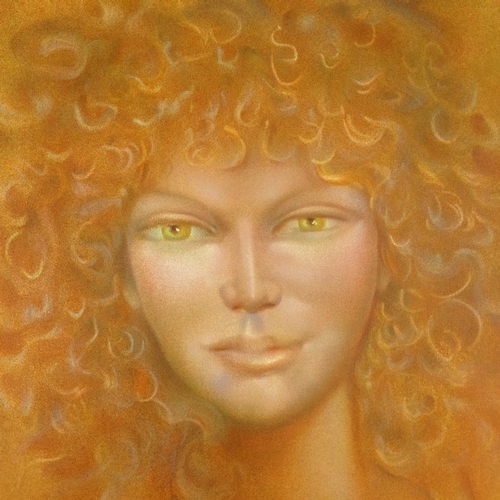 1408 - Leonor Fini, colour print, portrait study, signed in pencil, no. 143/297, sheet size 24