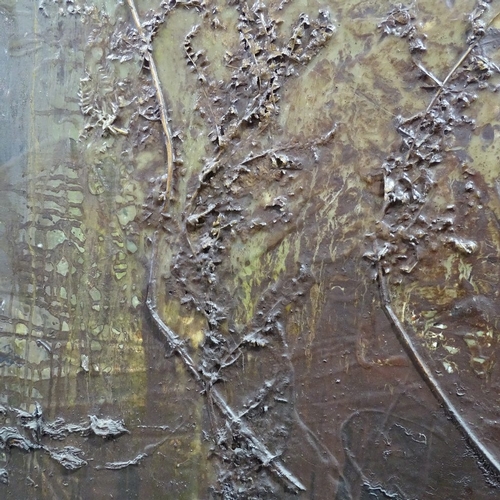 1008 - Michael Porter, a large oil on canvas, tree with human arms, signed verso with date 1988, 8'4