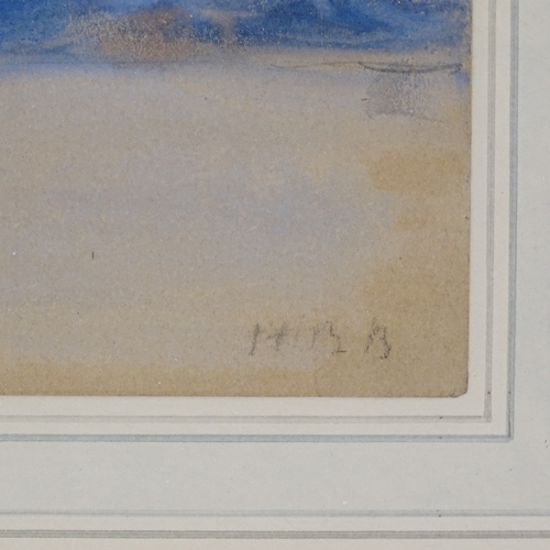 1025 - Hercules Brabazon Brabazon (1821 - 1906), watercolour, landscape, signed with monogram, 6