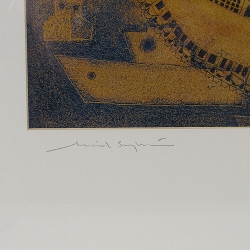 1073 - Shinya Fujiwara, print, surrealist landscape, signed in pencil, no. 15/50, image 18