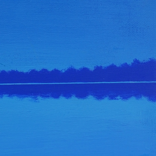 1096 - Anne Taylor, oil on canvas, across the bay, 2002, inscribed verso, 16