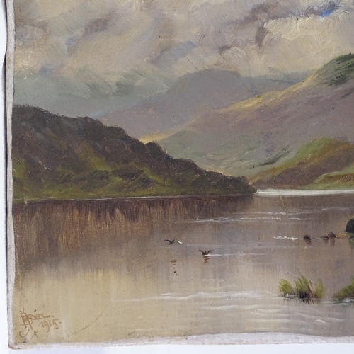 1108 - John Henry Boel (1884 - 1922), pair of oils on canvas, Highland views River Jay near Perth and Loch ... 