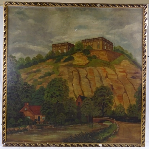 1131 - Attributed to Harry Leith-Ross (1886 - 1978), oil on canvas laid on board, country house on a hill, ... 