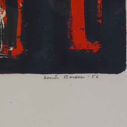 1135 - Denis Bowen, print, abstract, signed in pencil, dated 1956, no. 10/25, image 10