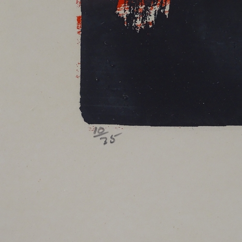 1135 - Denis Bowen, print, abstract, signed in pencil, dated 1956, no. 10/25, image 10