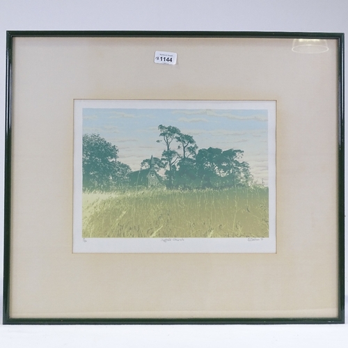 1144 - Martin Caulkin, 2 watercolours, rural landscapes, 11