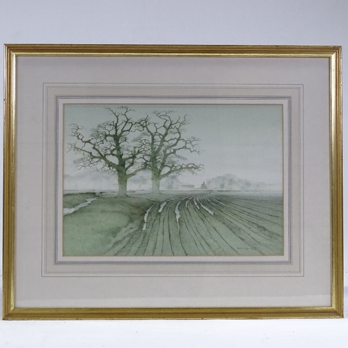 1144 - Martin Caulkin, 2 watercolours, rural landscapes, 11