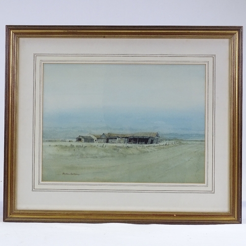 1144 - Martin Caulkin, 2 watercolours, rural landscapes, 11