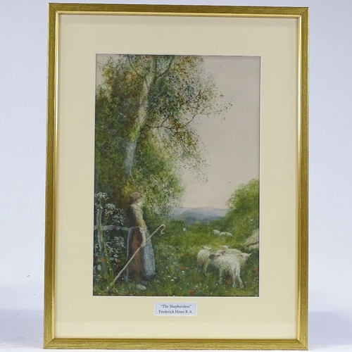 1150 - Frederick Hines RA, pair of watercolours, rural scenes, 13