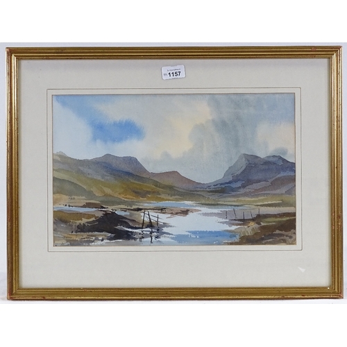 1157 - John Pillow, pair of watercolours, Highland landscapes, signed, 10