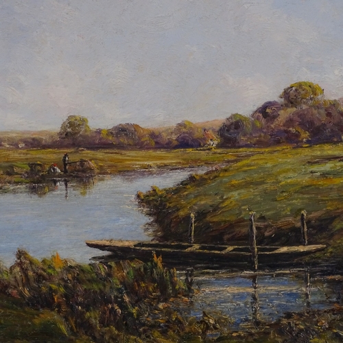 1159 - Harold Goldthwaite, oil on canvas, Chichester and the River Arun, signed, 16