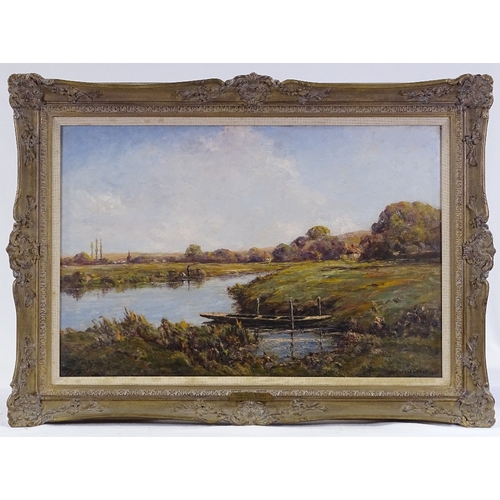 1159 - Harold Goldthwaite, oil on canvas, Chichester and the River Arun, signed, 16