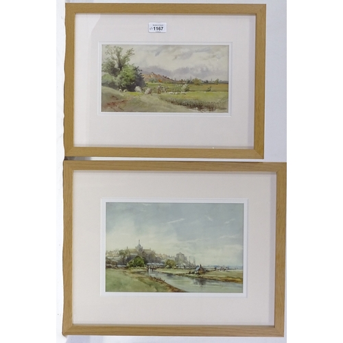 1167 - 2 19th/20th century watercolour views of Rye, unsigned, 8