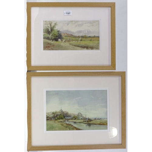 1167 - 2 19th/20th century watercolour views of Rye, unsigned, 8