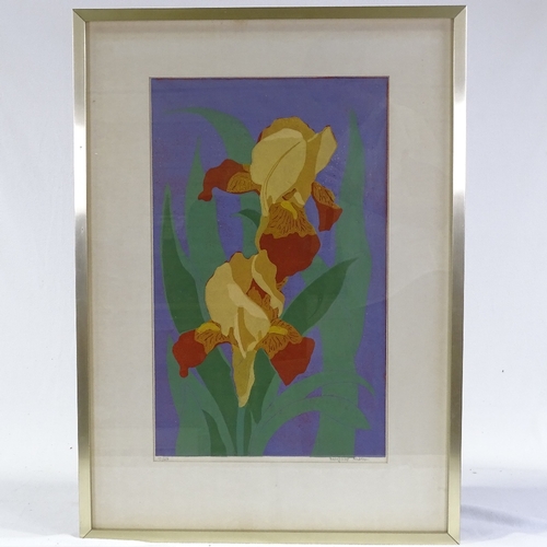 1177 - Margaret Wilson, 2 colour screen prints, flower studies, signed in pencil, largest 22