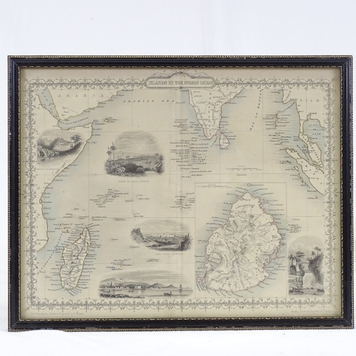 1231 - 19th century map, islands in the Indian Ocean, engraved by J Rapkin, 10