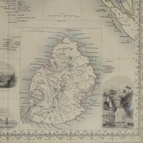 1231 - 19th century map, islands in the Indian Ocean, engraved by J Rapkin, 10