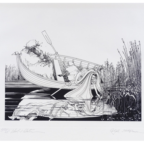 1250 - Ralph Steadman, set of 4 etchings, Alice in Wonderland, signed in pencil, from an edition of 65, pla... 