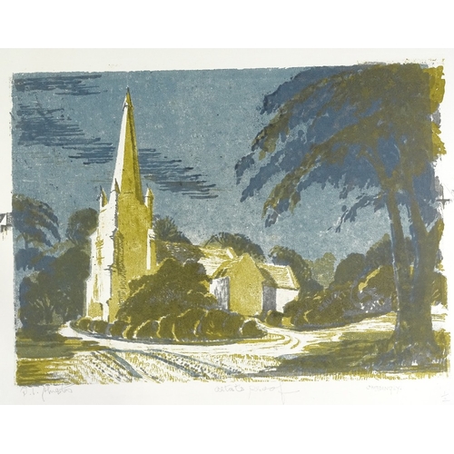 1270 - Phyllis Johnston, a folder of screen prints, Sussex scenes, sheet size 20