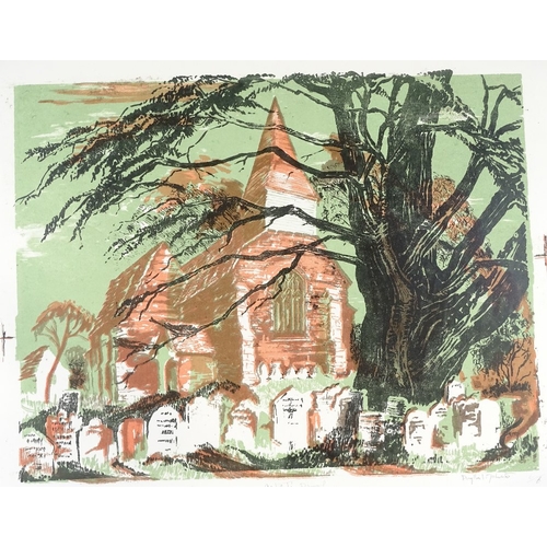 1272 - Phyllis Johnston, a folder of screen prints, Sussex scenes, sheet size 20