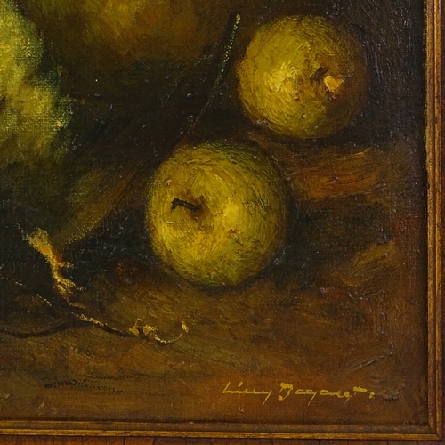 1292 - 20th century European School, oil on canvas, still life study the kitchen table, indistinctly signed... 