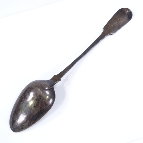 554 - A George IV silver Fiddle pattern gravy spoon, by George Ferris, hallmarks Exeter 1820, length 31cm,... 