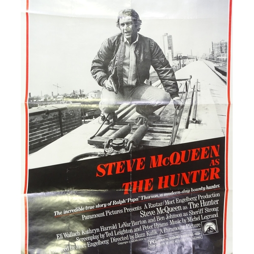 1340 - The Hunter starring Steve McQueen, original American 1 sheet film poster, unframed