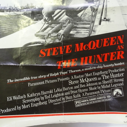 1340 - The Hunter starring Steve McQueen, original American 1 sheet film poster, unframed