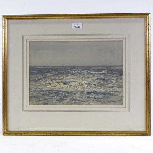 1345 - Norman Wilkinson, watercolour, seascape, 9.5