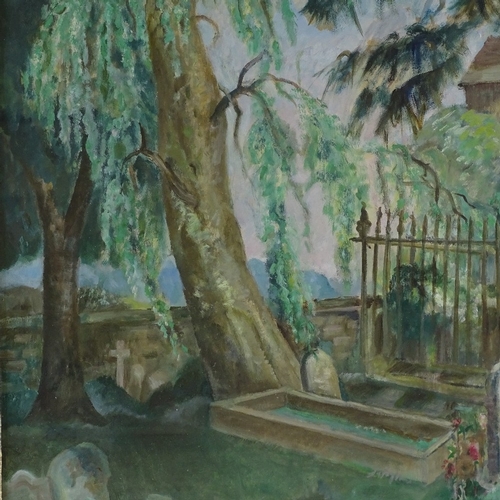 1349 - Margaret Smith, oil on paper, Camden churchyard, 21