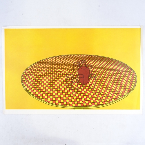 1364 - A set of 3 colour photo lithographs, by David Hockney, Patrick Caulfield and Peter Phillips