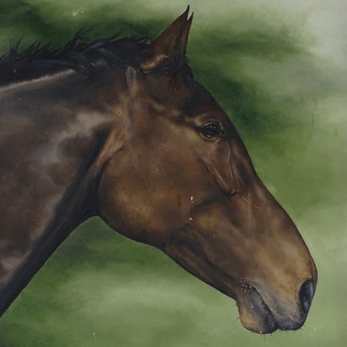 1371 - Caroline Manning, oil on canvas, portrait of a horse, 20