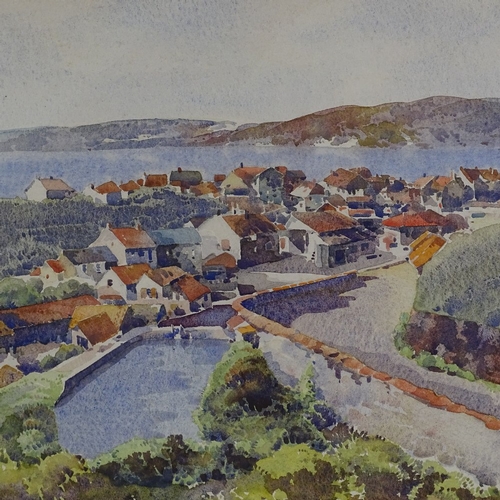 1376 - Donald Greig, watercolour, view of Barmouth Wales, signed, 14