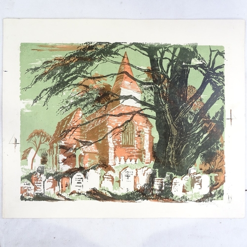 1271 - Phyllis Johnston, a folder of screen prints, Sussex scenes, sheet size 20